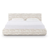 TOV Isla Cream Jacquard Pattern King Bed