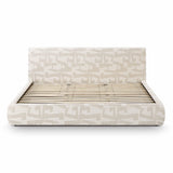TOV Isla Cream Jacquard Pattern King Bed