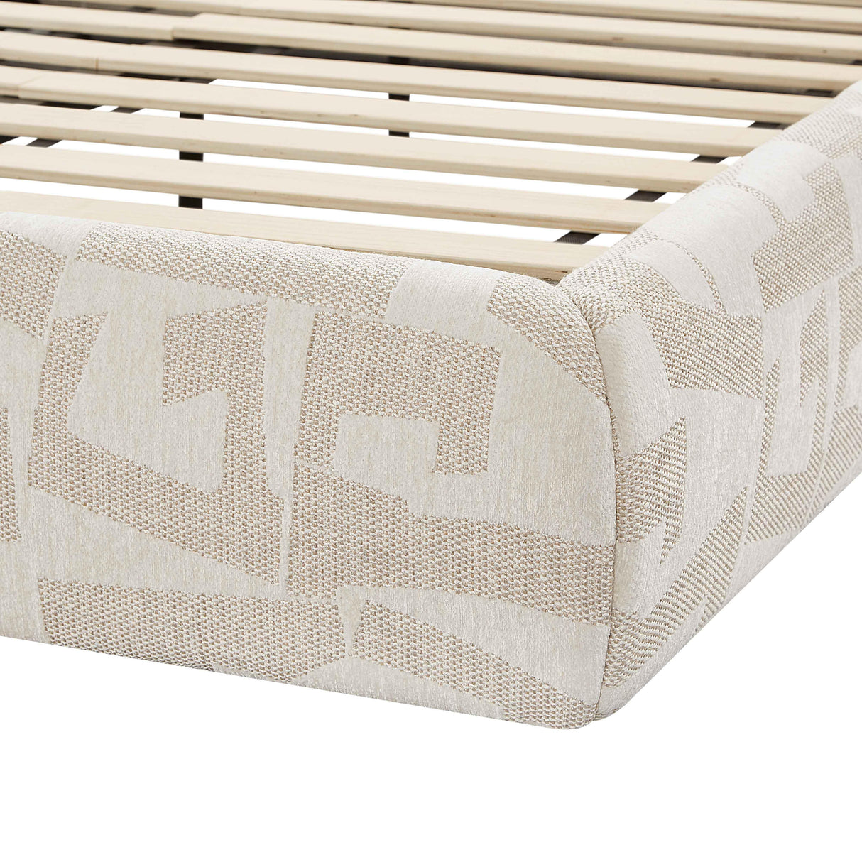 TOV Isla Cream Jacquard Pattern King Bed