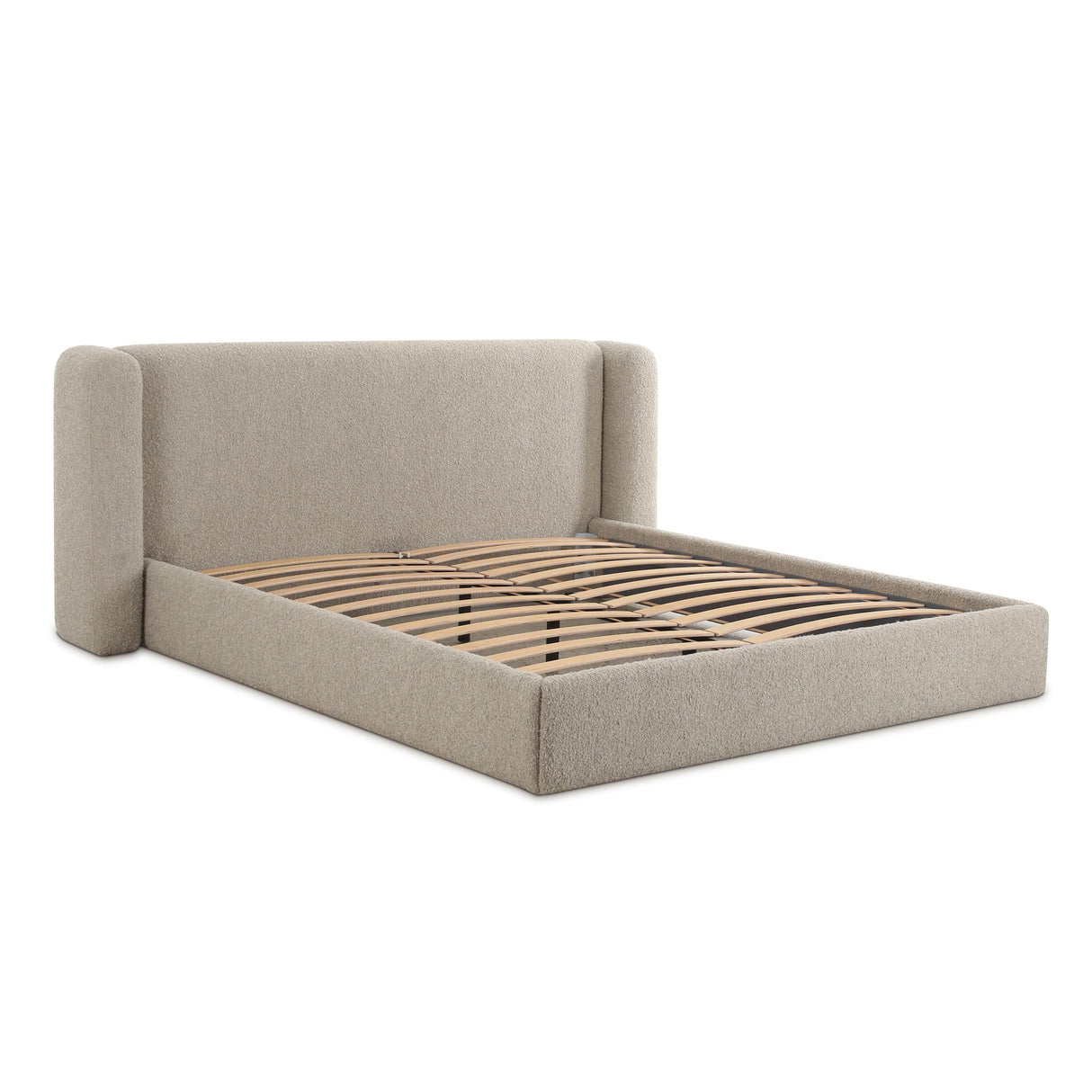 TOV Babette Tan Boucle Queen Bed