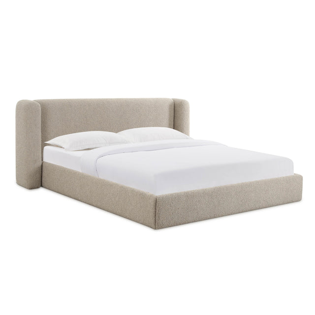 TOV Babette Tan Boucle King Bed