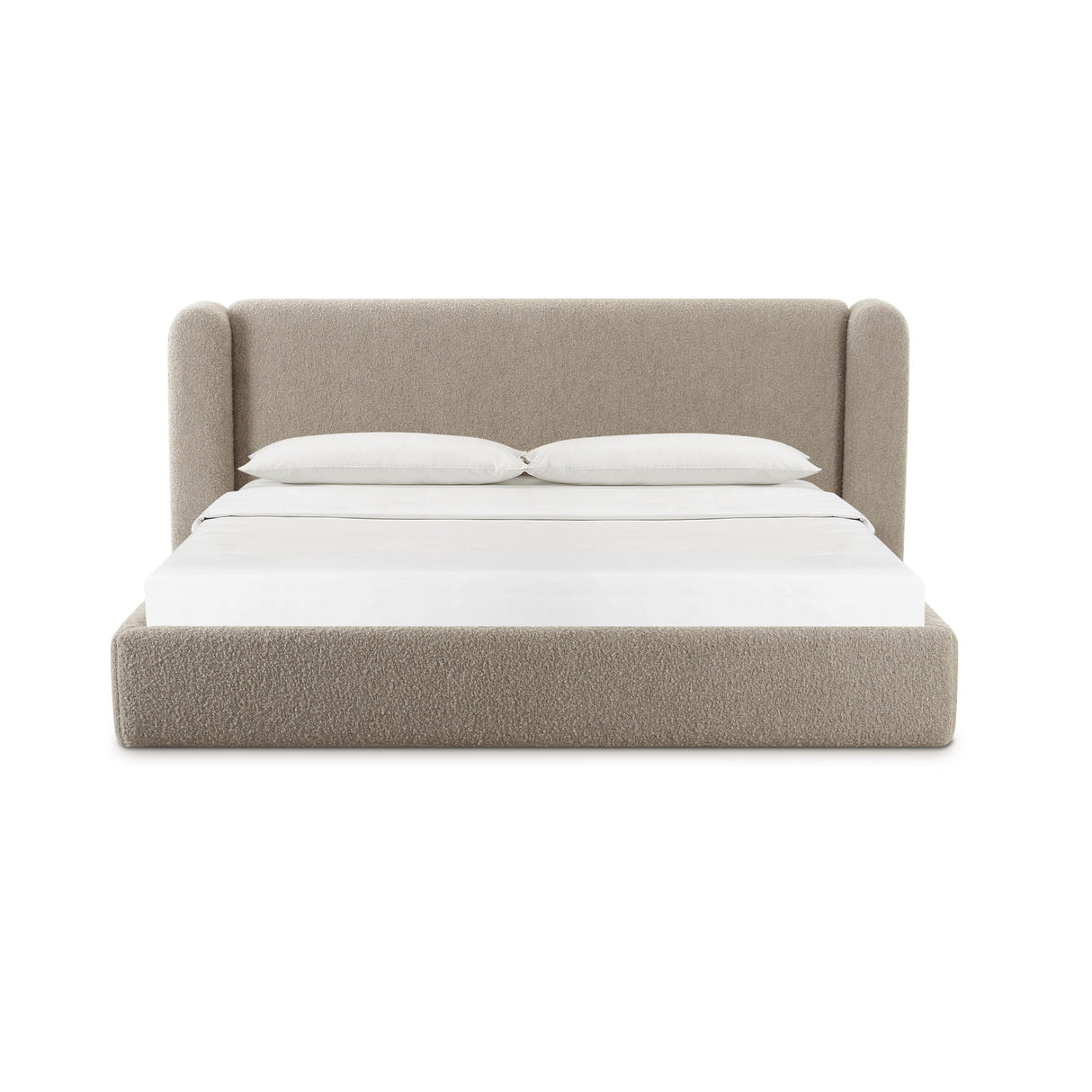 TOV Babette Tan Boucle King Bed