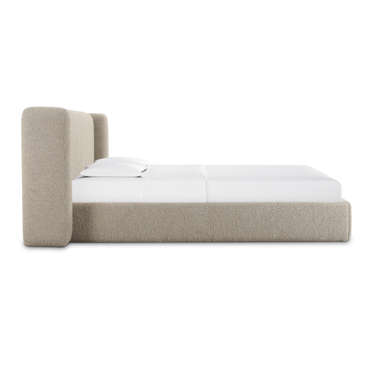 TOV Babette Tan Boucle King Bed