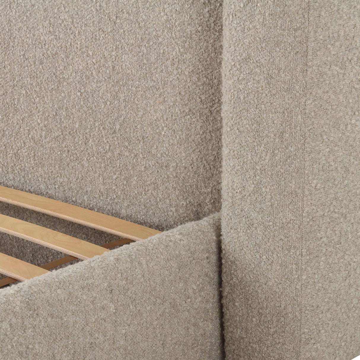 TOV Babette Tan Boucle King Bed