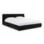 TOV Isla Black Textured Velvet King Bed