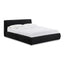 TOV Isla Black Textured Velvet Queen Bed