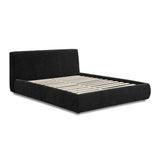 TOV Isla Black Textured Velvet Queen Bed