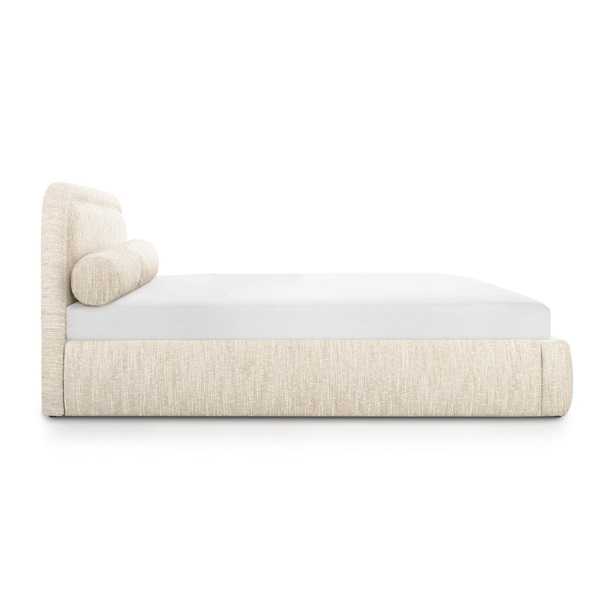 TOV Murielle Cream Heavy Knubby Boucle Queen Bed