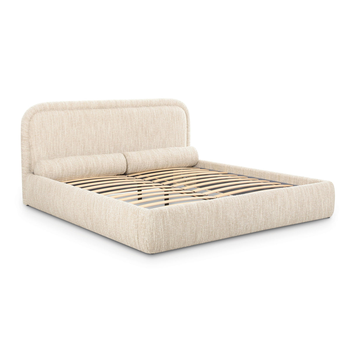 TOV Murielle Cream Heavy Knubby Boucle Queen Bed