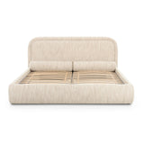 TOV Murielle Cream Heavy Knubby Boucle Queen Bed