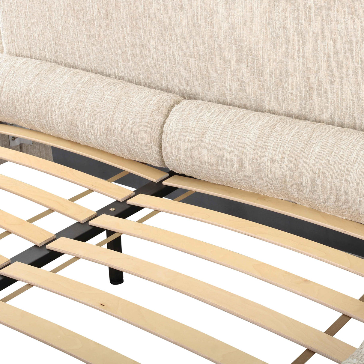 TOV Murielle Cream Heavy Knubby Boucle Queen Bed