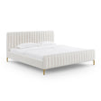 TOV Angela Natural Upcycled Linen King Bed