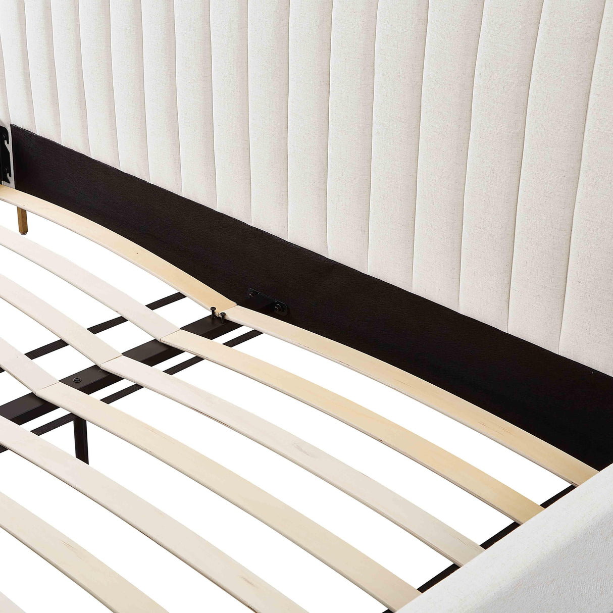 TOV Angela Natural Upcycled Linen King Bed