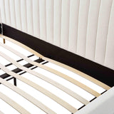 TOV Angela Natural Upcycled Linen King Bed