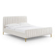 TOV Angela Natural Upcycled Linen Queen Bed