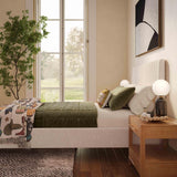 TOV Angela Natural Upcycled Linen Queen Bed