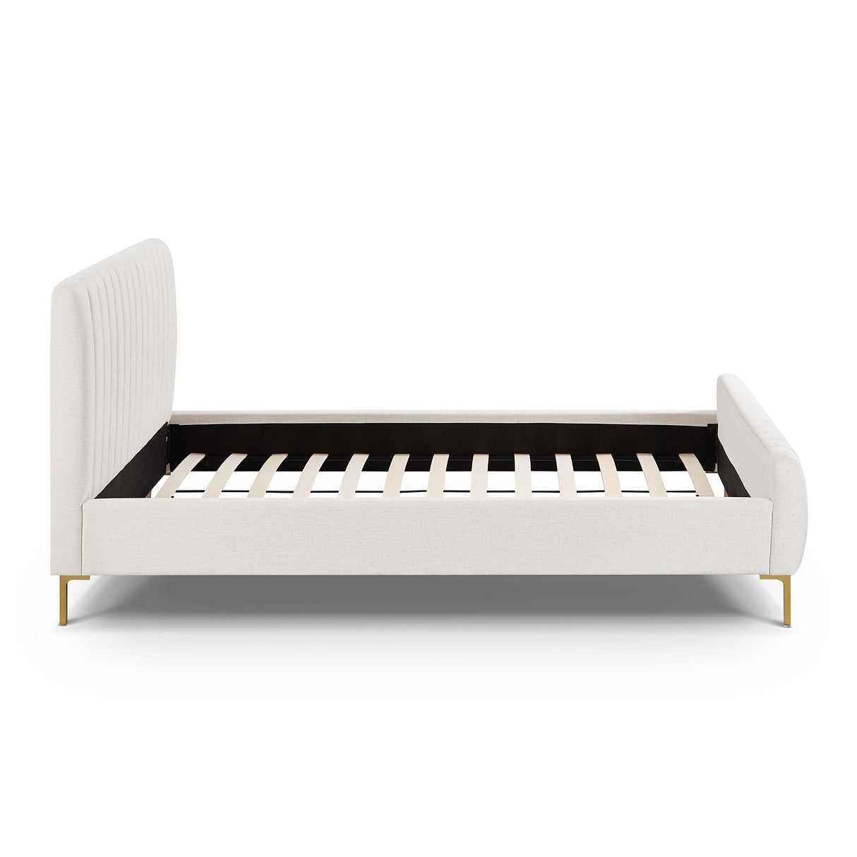 TOV Angela Natural Upcycled Linen Queen Bed