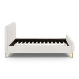 TOV Angela Natural Upcycled Linen Queen Bed