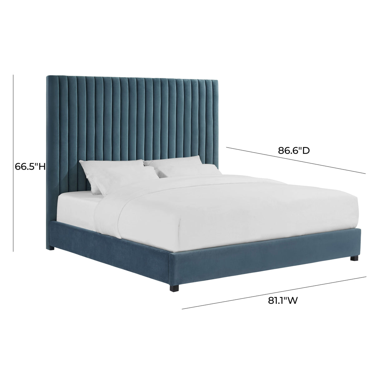 TOV Arabelle Sea Blue Bed in King