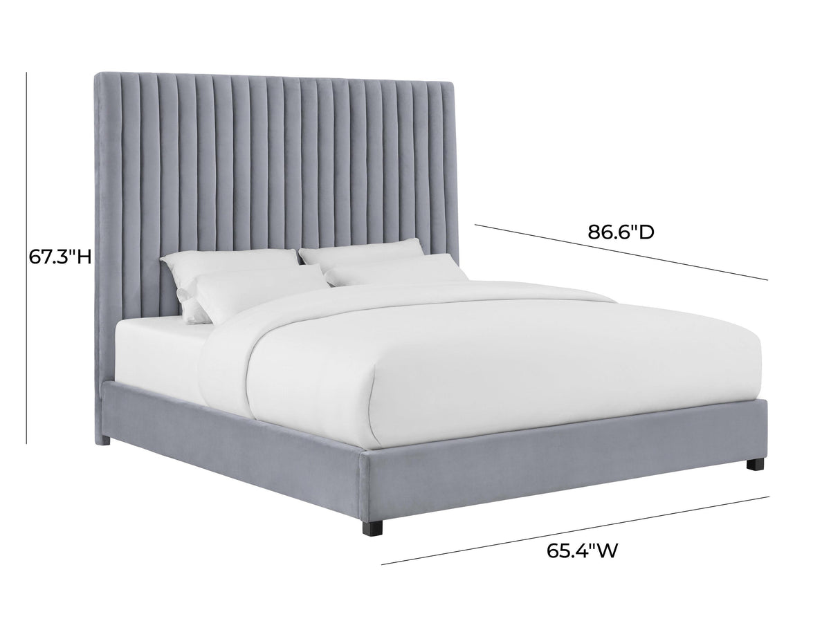 TOV Arabelle Grey Bed in Queen