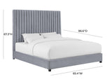 TOV Arabelle Grey Bed in Queen