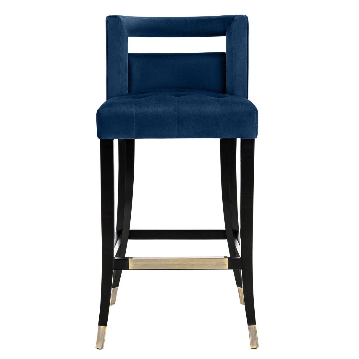 TOV Hart Navy Velvet Counter Stool