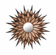 TOV Sunflower Antique Wall Mirror