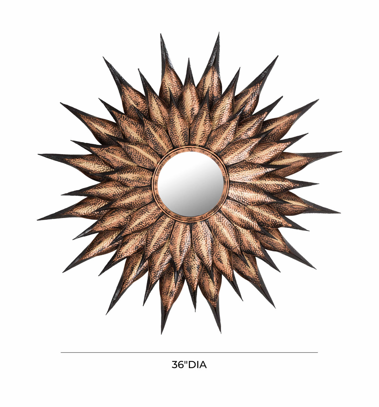 TOV Sunflower Antique Wall Mirror