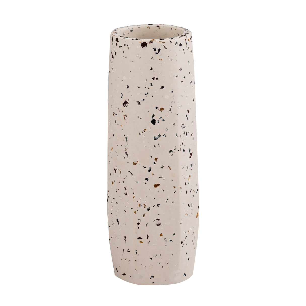 TOV Terrazzo White Vase - Small Skinny