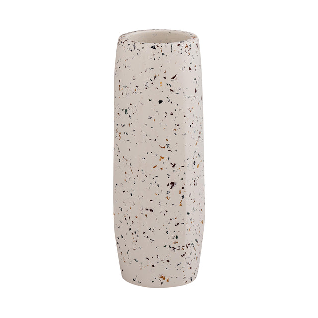 TOV Terrazzo White Vase - Medium Skinny