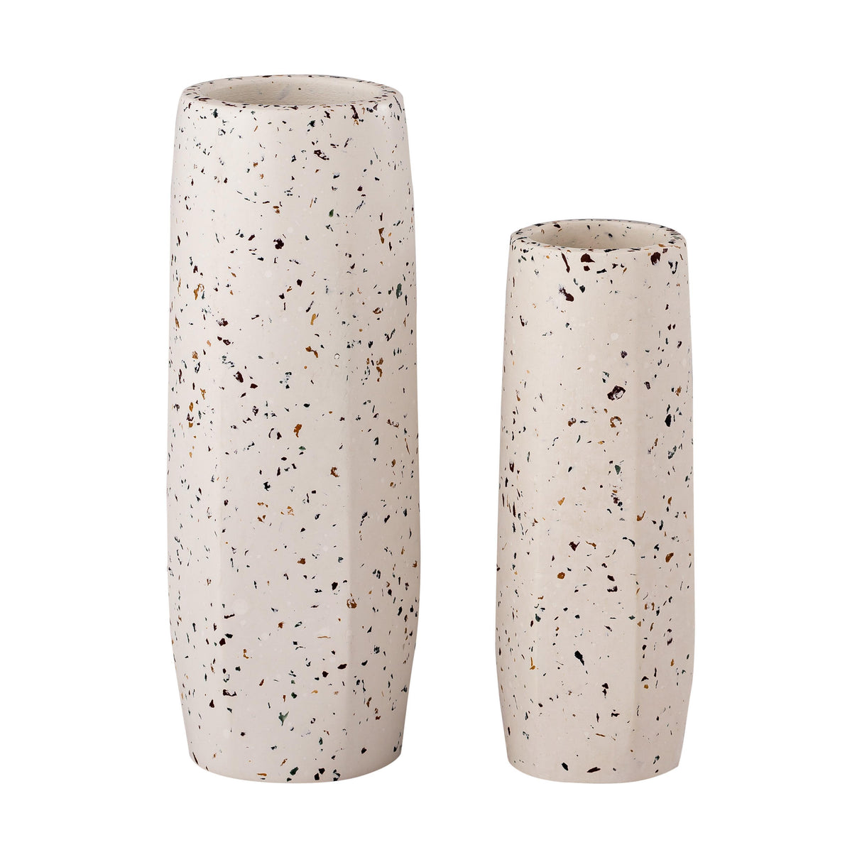 TOV Terrazzo White Vase - Medium Skinny