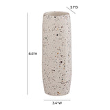 TOV Terrazzo White Vase - Medium Skinny