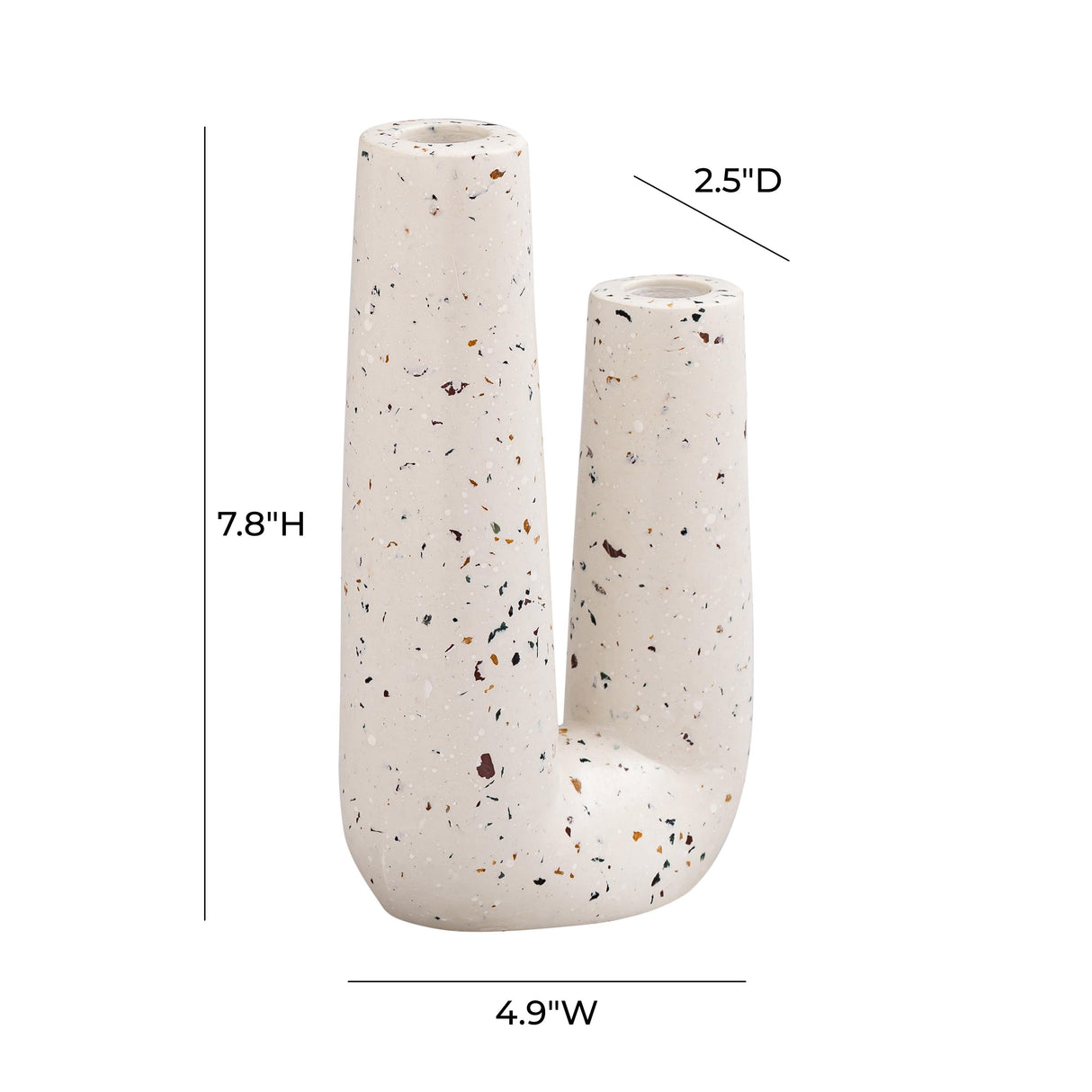 TOV Terrazzo Novelty Tube Vase
