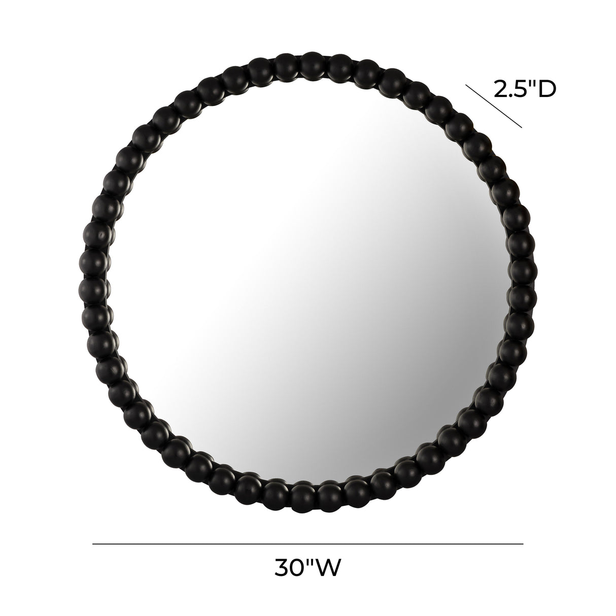 TOV Baria Black Wooden Mirror