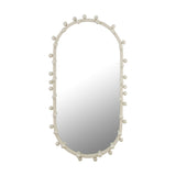 TOV Bubbles Ivory Large Oval Wall Mirror