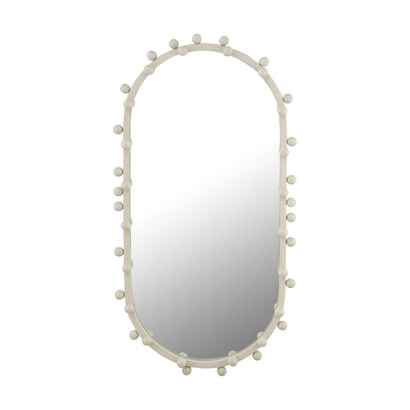 TOV Bubbles Ivory Large Oval Wall Mirror