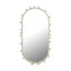 TOV Bubbles Ivory Large Oval Wall Mirror