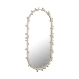 TOV Bubbles Ivory Large Oval Wall Mirror