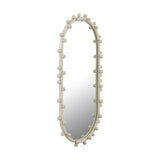 TOV Bubbles Ivory Large Oval Wall Mirror
