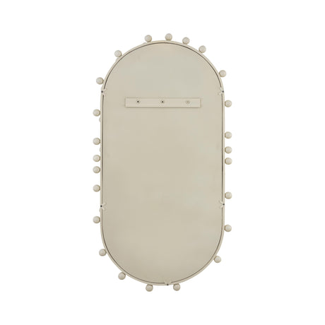 TOV Bubbles Ivory Large Oval Wall Mirror