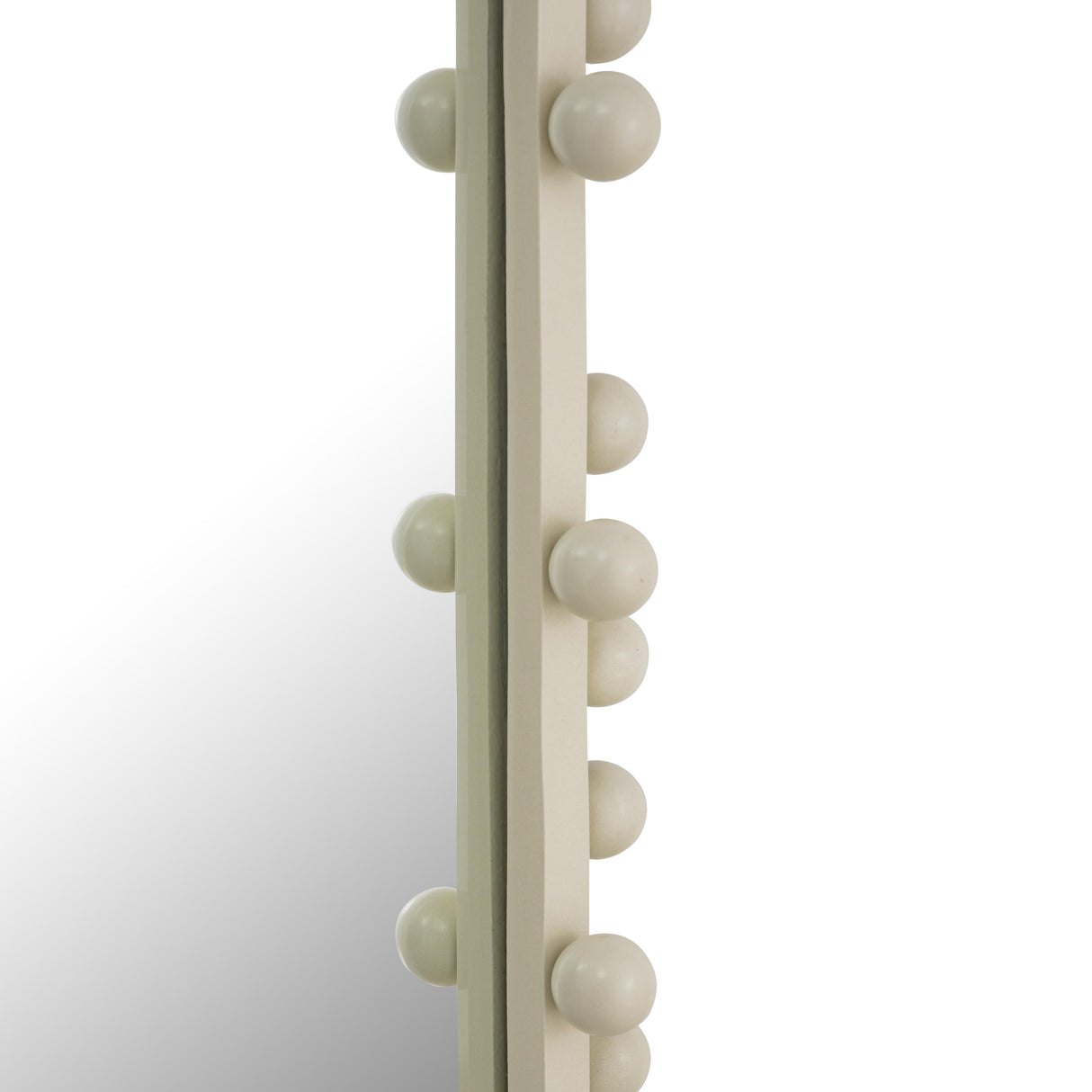 TOV Bubbles Ivory Large Oval Wall Mirror