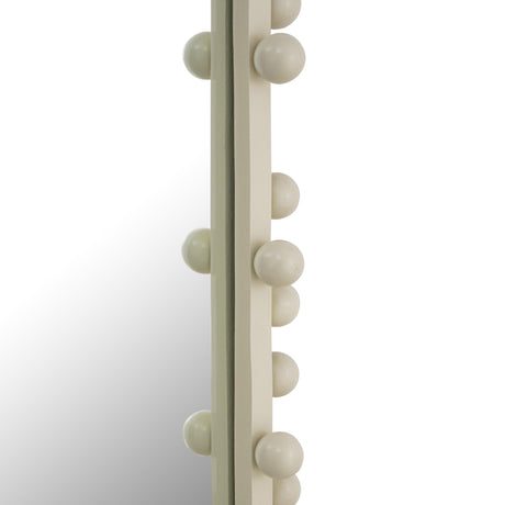 TOV Bubbles Ivory Large Oval Wall Mirror