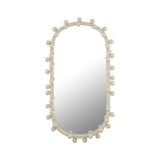 TOV Bubbles Ivory Oval Wall Mirror