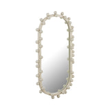 TOV Bubbles Ivory Oval Wall Mirror