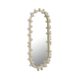 TOV Bubbles Ivory Oval Wall Mirror
