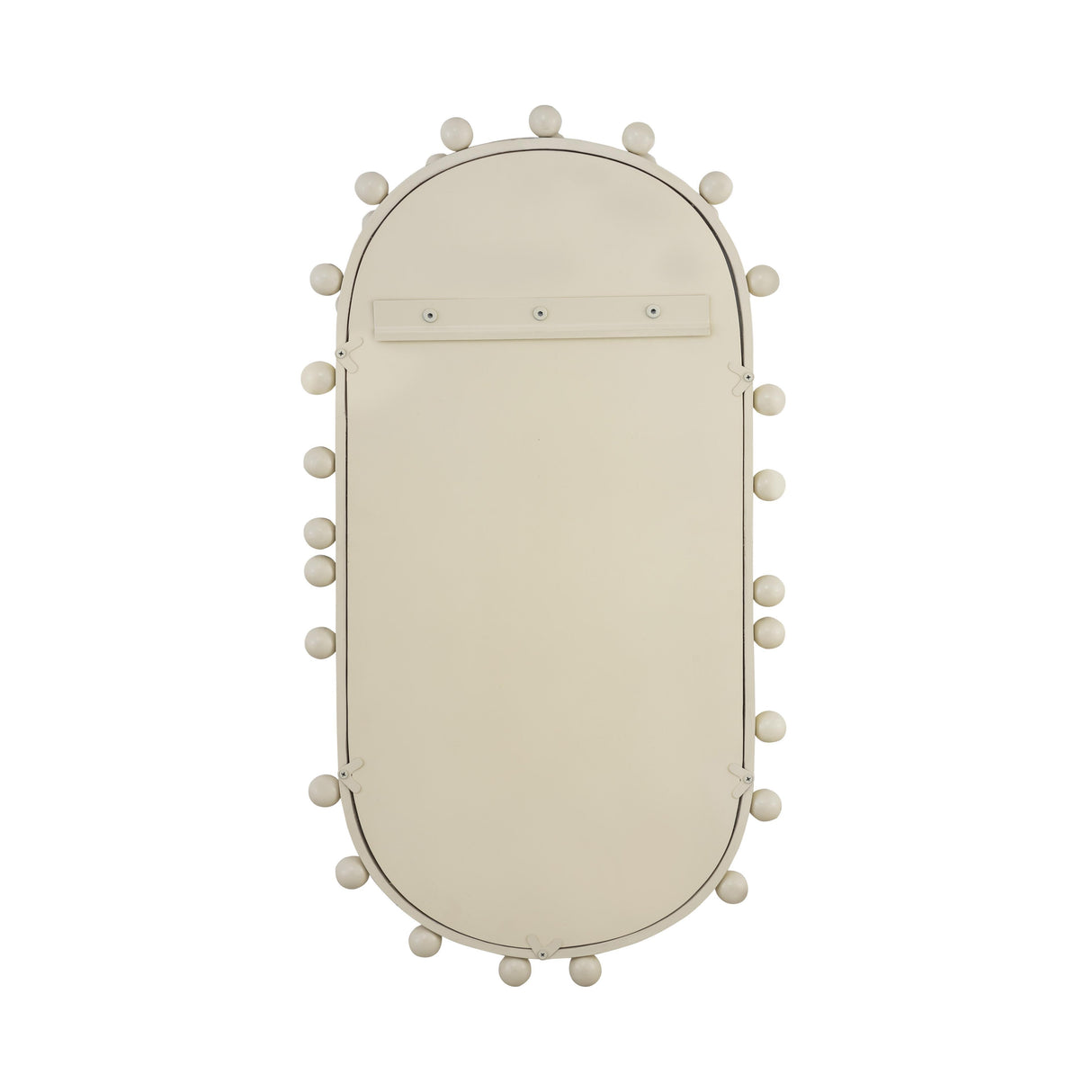 TOV Bubbles Ivory Oval Wall Mirror