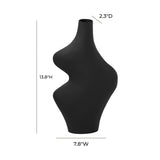 TOV Tarri Black Steel Vase