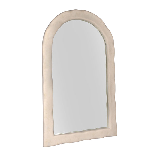TOV Kaia Cream Textured Floor Mirror