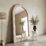 TOV Kaia Cream Textured Floor Mirror