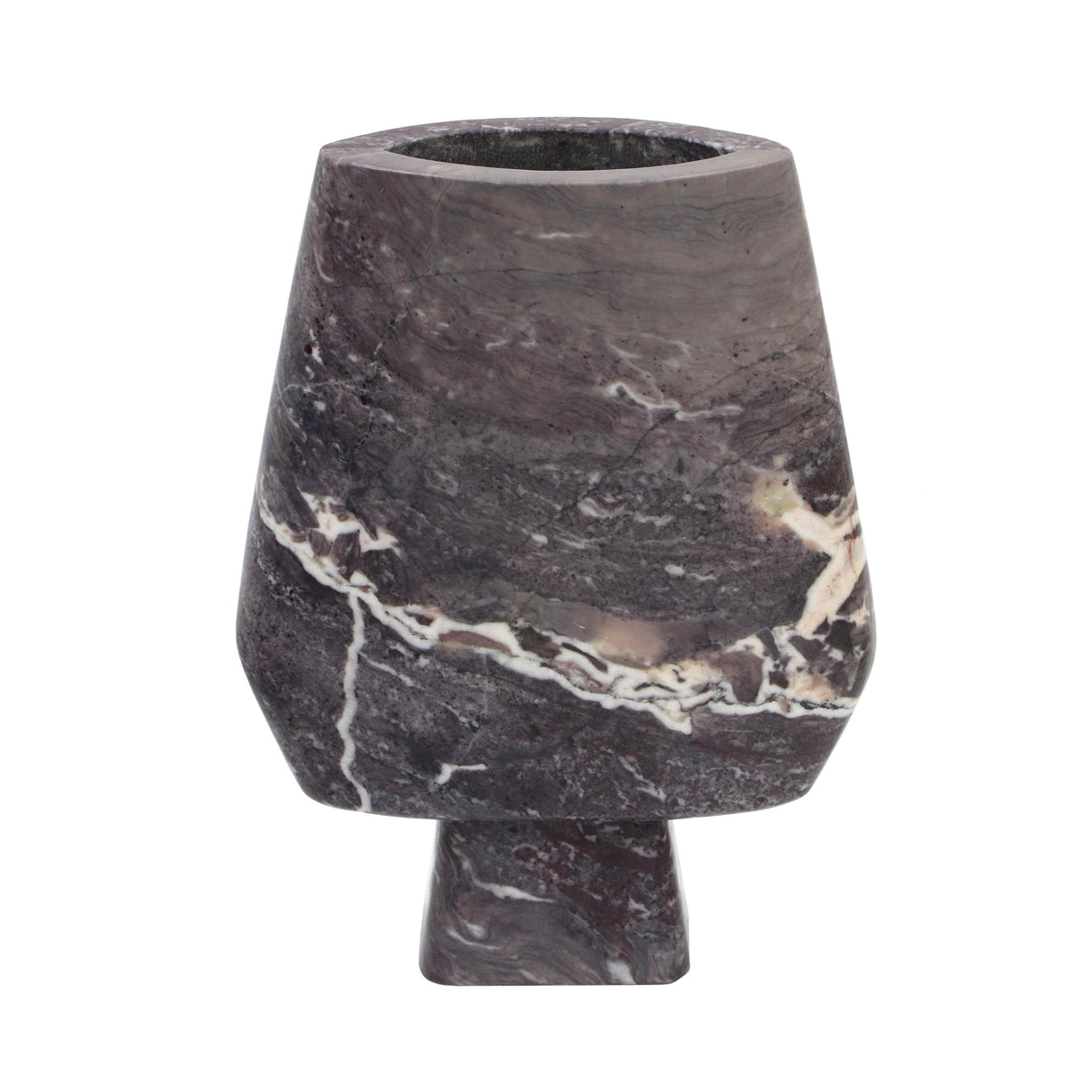TOV Samma Grey Marble Vase - Large